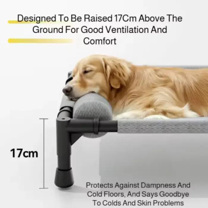 Lit de couchage rafraîchissant pour chien avec oreiller