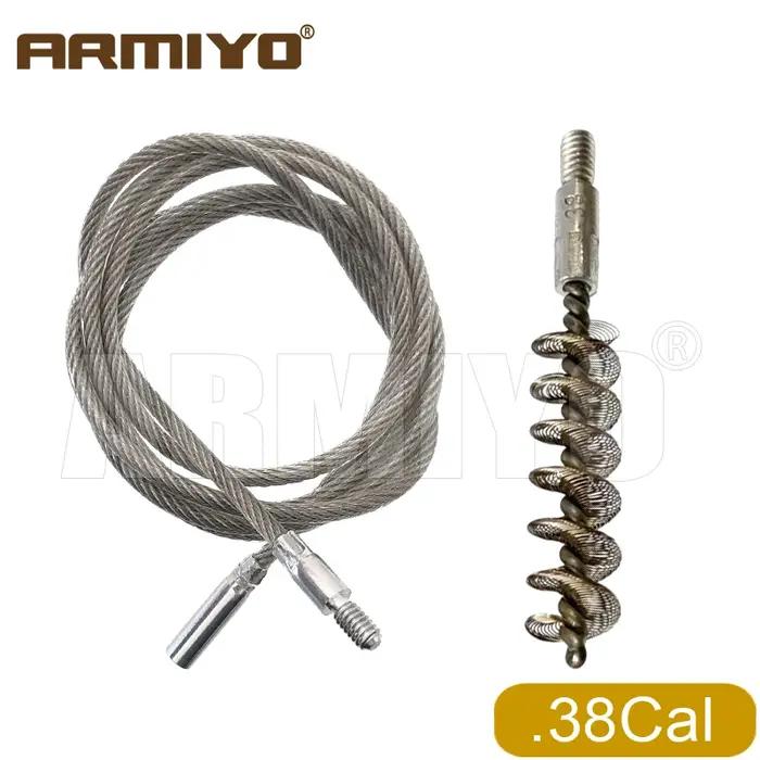 Armiyo Gen 2ème Génération – Câble de nettoyage de fusil extensible à l'infini de 5 mm avec brosse en acier à ressort