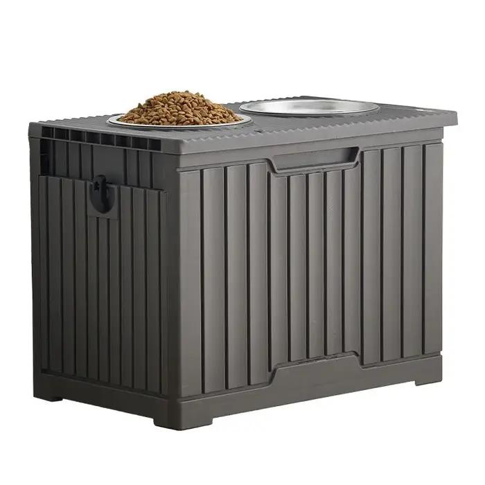 Conteneur de stockage de nourriture pour animaux de compagnie de luxe avec Table à manger pour grand