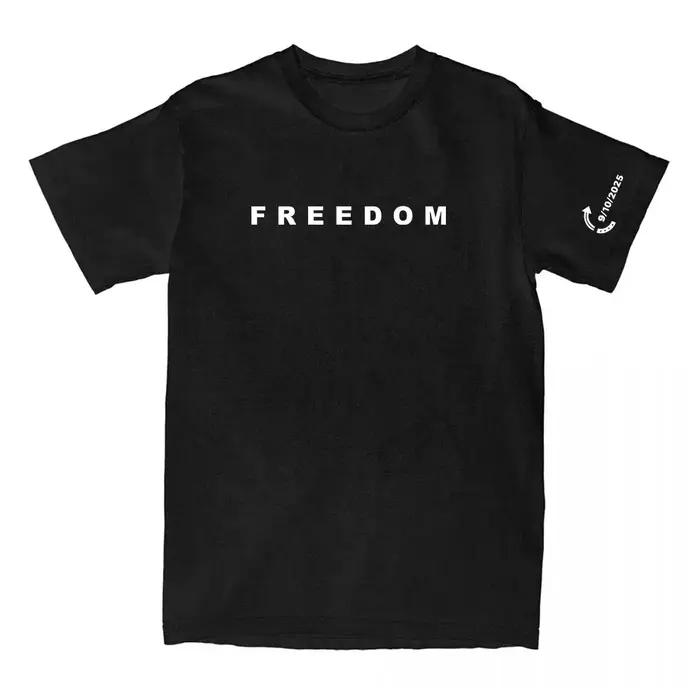 T-shirt Freedom Tee Fashion American Charlie Kirk en coton ample pour femmes/hommes