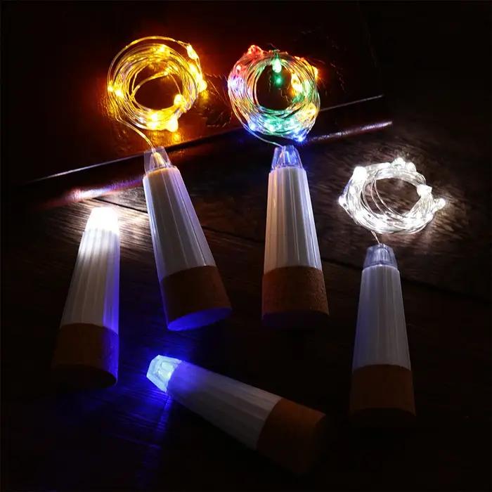 2m 20 LED bouteille de liège fée lumière USB Rechargeable décoration intérieure chaîne lampe pour ch
