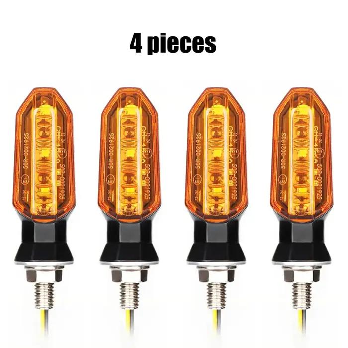 8mm Mini Moto LED clignotants ambre clignotant