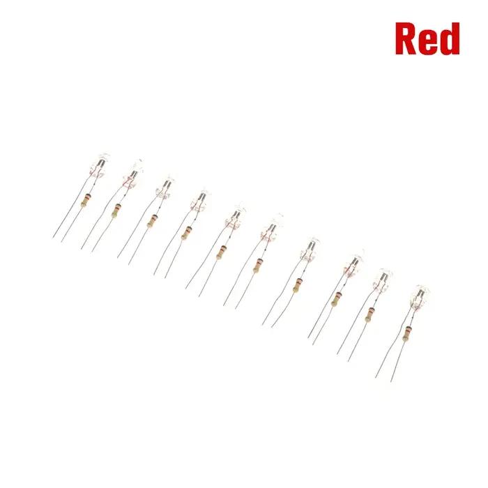 10 pièces indicateur néon vert rouge bleu signes 6mm lampe au