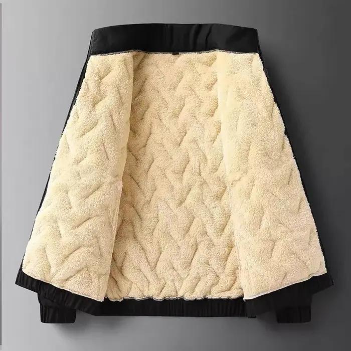 Costume chaud d'hiver pour hommes, ensemble deux pièces, automne et hiver, pantalon épais décontract