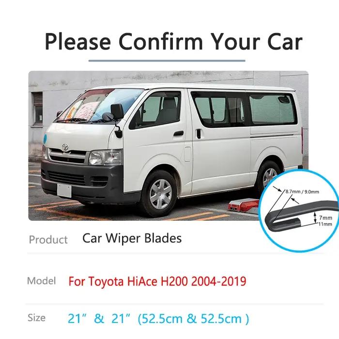Balais d'essuie-glace avant et arrière, pare-brise, pare-brise, accessoires de livres, Toyota HiZanH