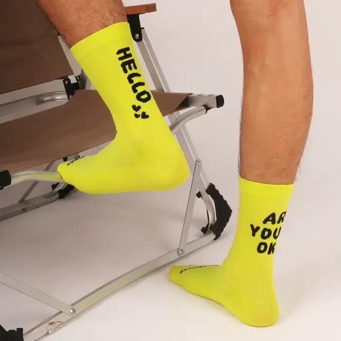 Chaussettes de chasse professionnelles respirantes séchage rapide élastiques unisexes mi-mollet sport