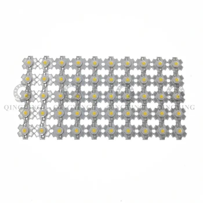 Diodes LED haute puissance 1W 3W, 50 pièces, blanc froid/chaud/rouge/vert/bleu/jaune, 660nm 445nm, S