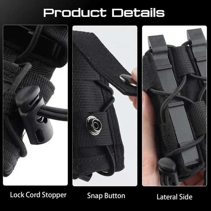 .45 9mm pistolet Double pochette pour magazines tactique Molle