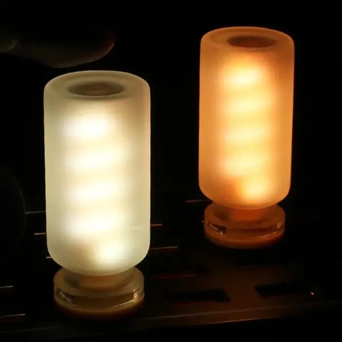Voiture USB contrôle tactile lumière d'ambiance verre dépoli gradation lumière Filament Edison ampou