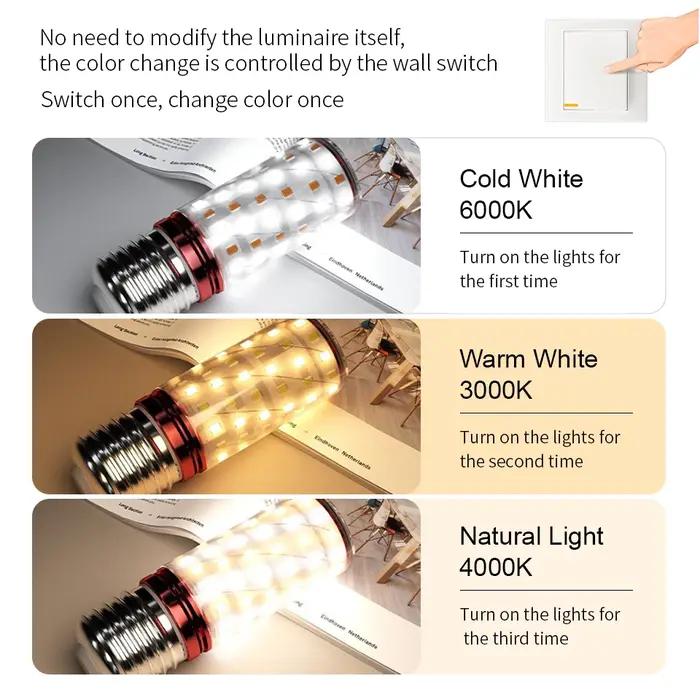 6 pièces LED ampoule de maïs 3W 6W 9W 12W 15W E27 E14 ampoule SMD2835 AC85-265V lampe à LED décorati