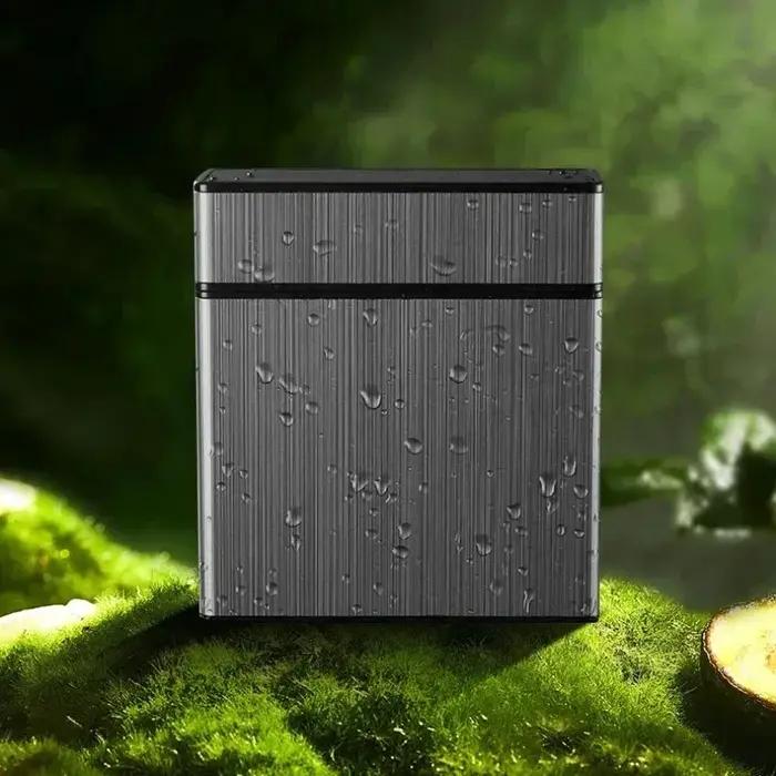 Nouveau portable grande capacité 40 pack boîte à cigarettes résistant à la pression