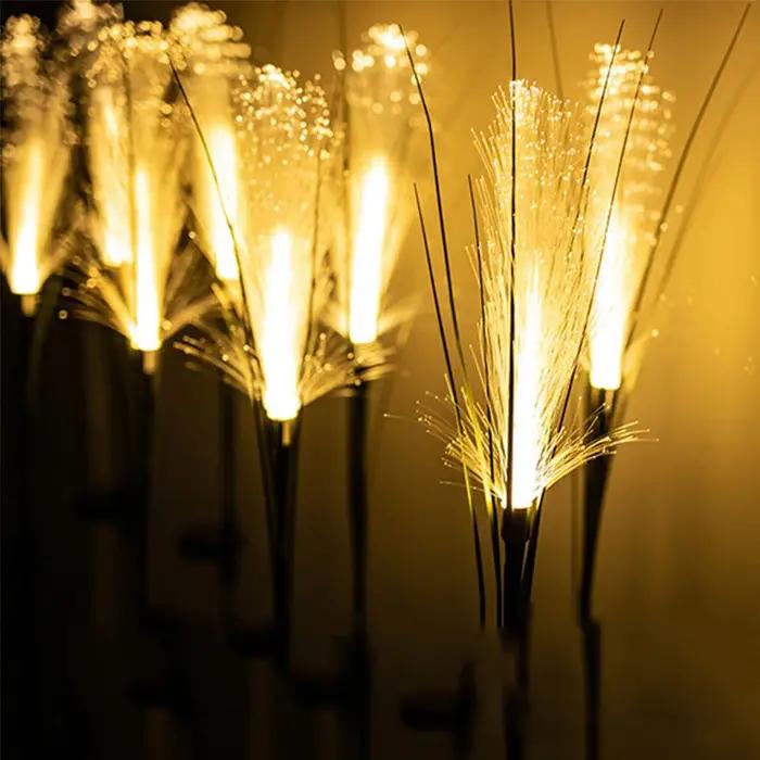Lampe solaire de paysage de jardin, lumière du soleil, lampe de pelouse, Simulation de fleur de vole