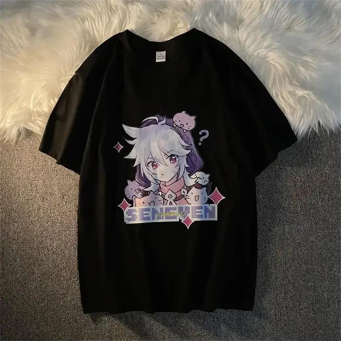 T-Shirt à Manches Courtes en Coton pour Couple, Vêtement Décontracté, Style Hip Hop, Harajuku, Offre