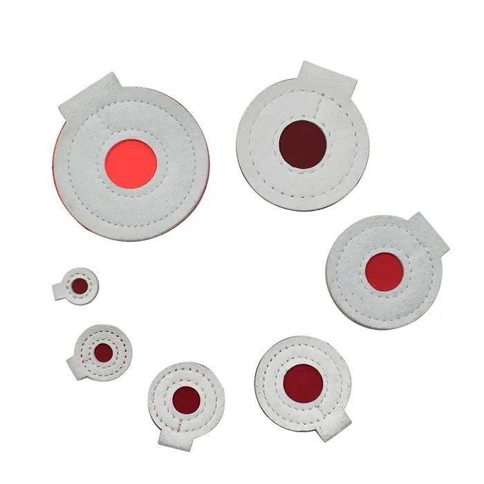 Ensemble Bullseye d'entraînement au tir cible suspendue en cuir sept pièces pour tir personnel et groupes occasions spéciales