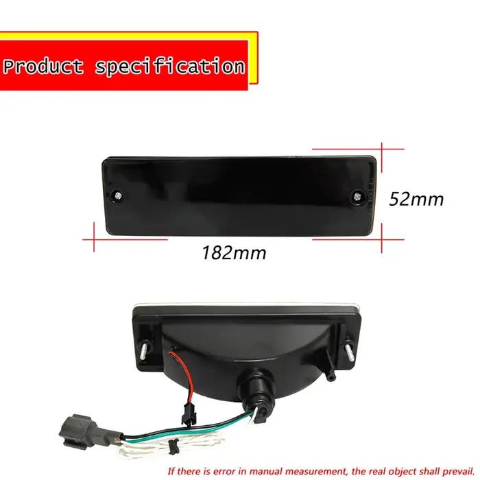 Clignotants séquentiels avant à LED pour touristes, couleur DRL, Nissan D21 Hardbody Pickup, 1988-19