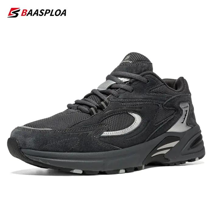 Baasploa-Chaussures de course légères en maille pour hommes