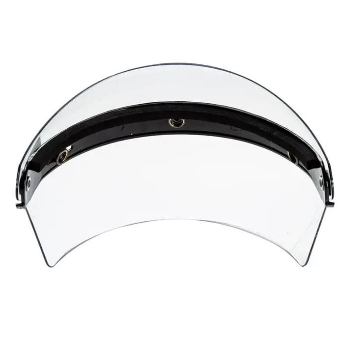 Pare-vent rétro ouvert à 3 boutons-pression, visière de casque, lentille de protection contre le ven