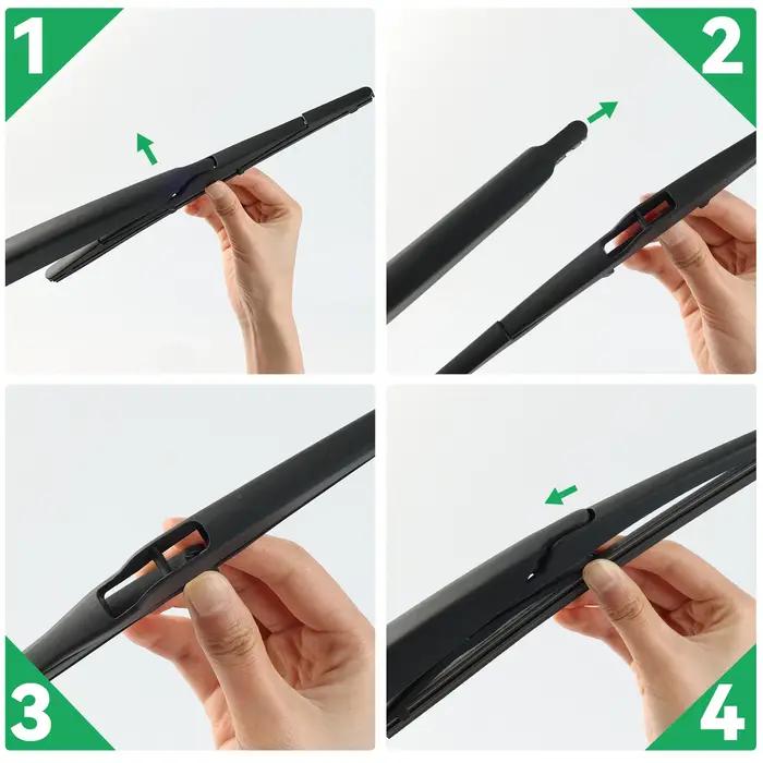 Erick's essuie-glace 12 "lame d'essuie-glace arrière pour Peugeot 3008 Mk2 2017 - 2023 pare-brise pr