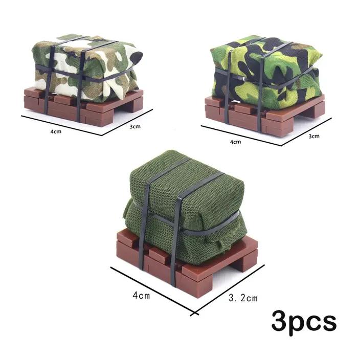 Boîte de largage camouflage pour forces spéciales, équipement de type bazooka, accessoires de construction en blocs de petites particules