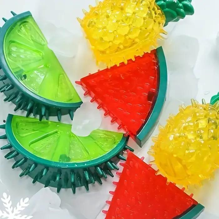 Jouets de nettoyage des dents de chien en forme de fruit