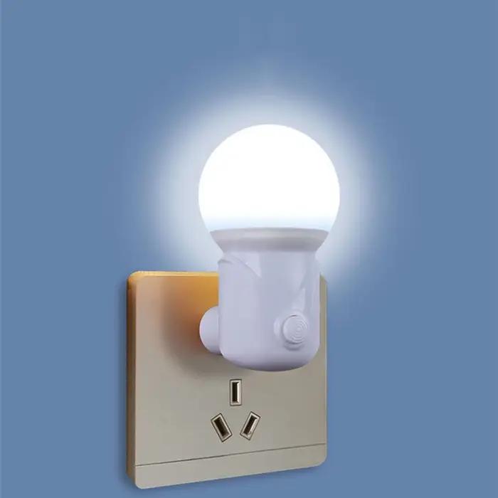 Portable Plug-in LED veilleuse 2 couleurs bébé soins infirmiers oeil sommeil lumière chambre couloir
