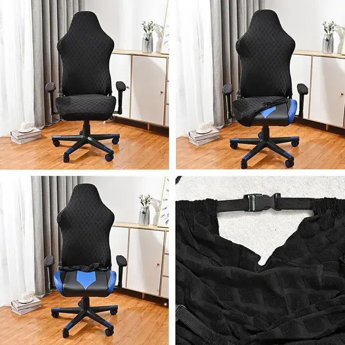 Housse de chaise de jeu en Jacquard polaire élastique, extensible, anti-poussière, housse de protect