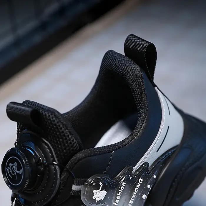 Baskets en cuir légères et antidérapantes pour enfants, chaussures décontractées pour garçons et étu