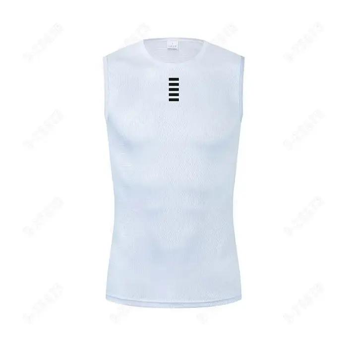 Maillot de cyclisme homme sans manches en polyester pour course à pied et fitness polyvalent toute lannée