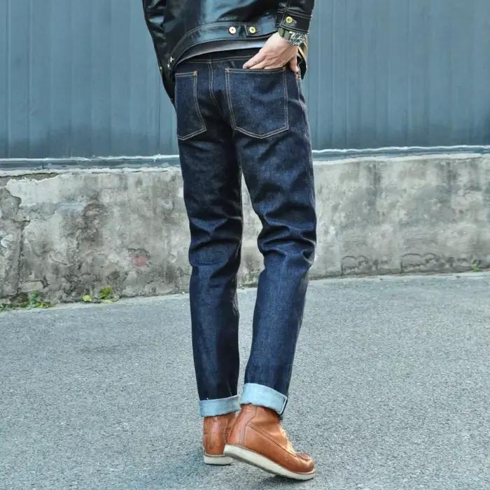 Saucezhan 310XX-18OZ jean pour hommes lisière Denim