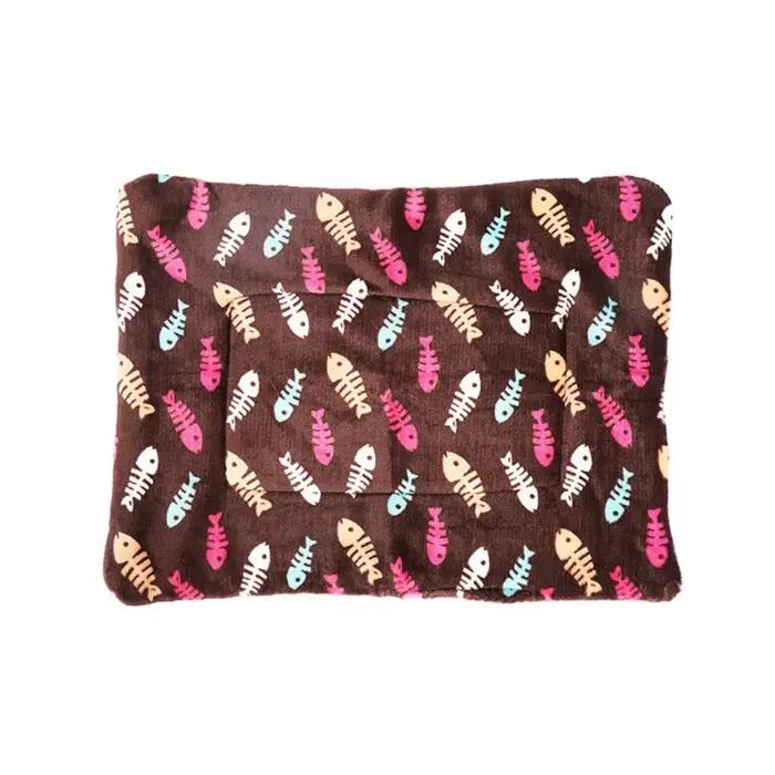 Matelas pour chien, tapis de couchage pour animaux de compagnie à motif de dessin animé, couverture