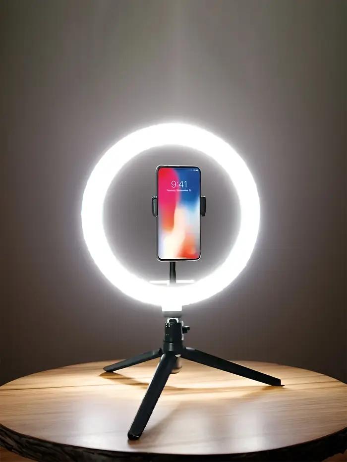 Lampe de tir 26 cm Anneau lumineux 26 cm + support trépied