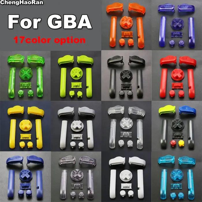 1 jeu de 17 couleurs de haute qualité AB coloré L R boutons claviers pour Gameboy Advance boutons ca