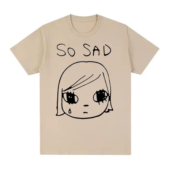 Yoshitomo Nara triste Vintage T-shirt japon fête coton hommes T-shirt nouveau T-shirt femmes hauts