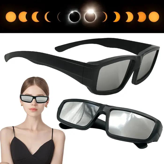 Lunettes d'observation solaire certifiées ISO pour éclipse - 1/2/3/5 paires - Sécurité vision directe du soleil unisexe
