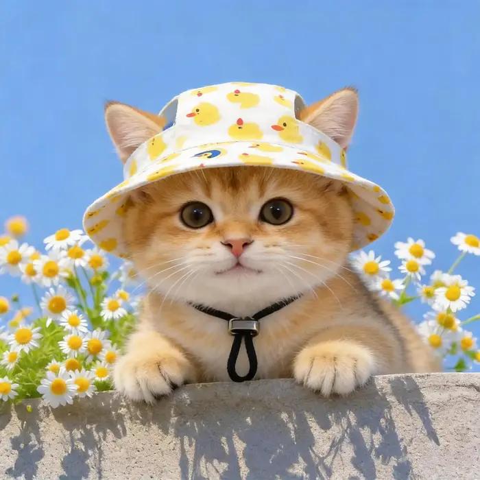 Chapeau pour chien à imprimé mignon