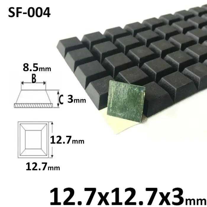 Pieds en caoutchouc auto-adhésifs pour meubles antidérapants et antichoc noir rond ou carré pour protection et décoration des meubles occasions spéciales