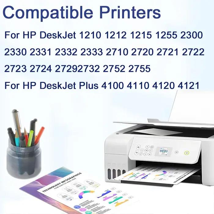 Cartouche d'encre compatible 305XL remanufacturée pour HP 305 HP305 XL pour imprimante DeskJet 1210 2330 2710 4100 4140 6010