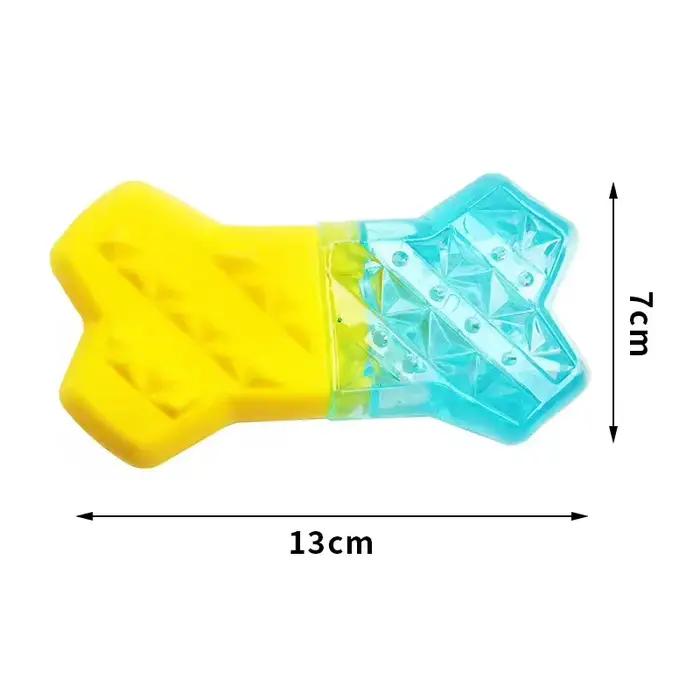 Jouet à mâcher pour chien en forme de bâton de glace, injection d'eau, rafraîchissant, soulagement de la chaleur, pour le nettoyage des dents, jouet durable pour animaux de compagnie, pour l'entraînem