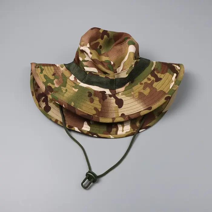 Casquette camouflage tactique 59CM pour chasse et pêche - Boonie hat homme extérieur sport