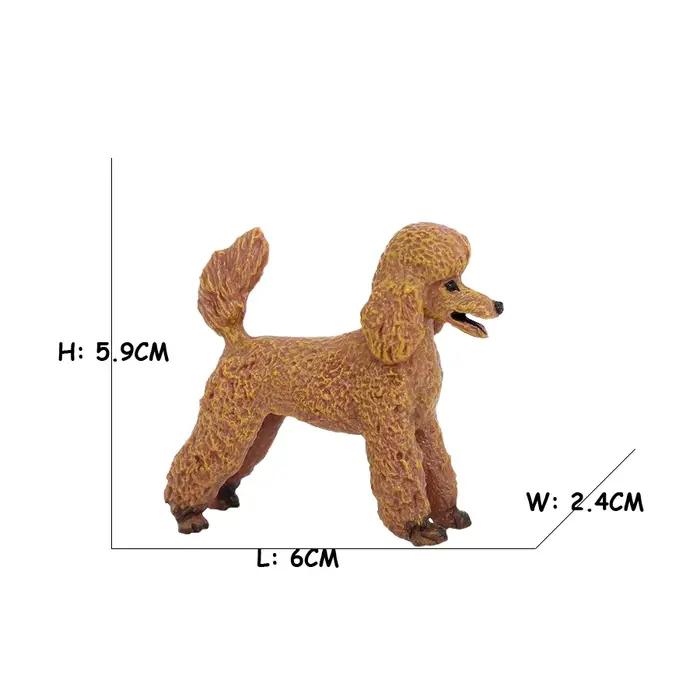 Figurines d'animaux Husky français Collie Caniche Poméranien Jouet Modèle Décor Créatif à Collectionner Enfants Cadeaux Jeux Occasions Spéciales Éducative Pour Enfants