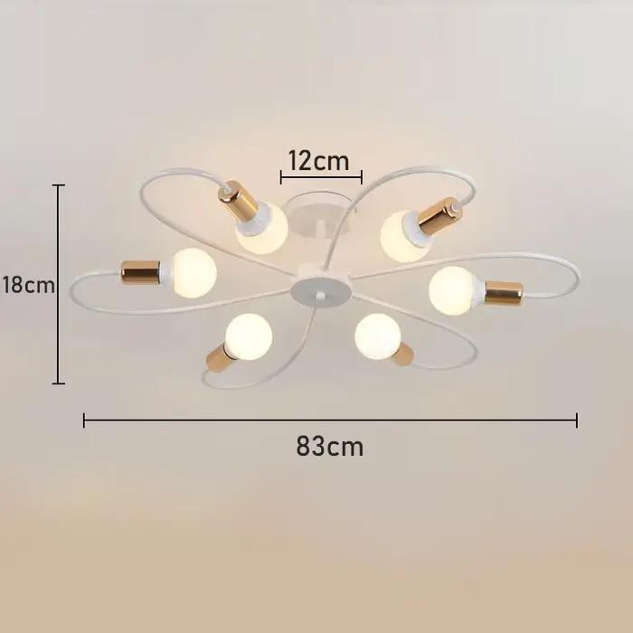 E27 plafonnier décor moderne luminaire à la maison rétro industriel lustre en fer forgé LED décoration pendentif lumière