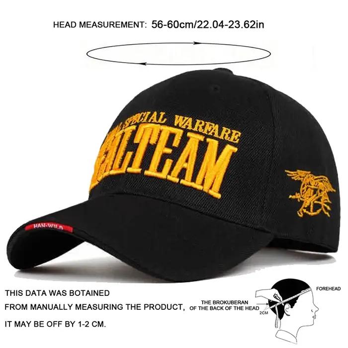 Casquette Navy Seals US Marine Corps homme - Chasse outdoor avec inscription SEALTEAM brodée