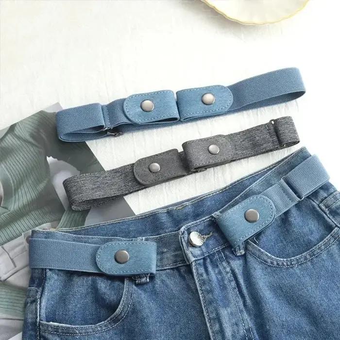 Ceinture extensible réglable sans boucle ceinture Invisible pour femmes hommes jean facile à porter