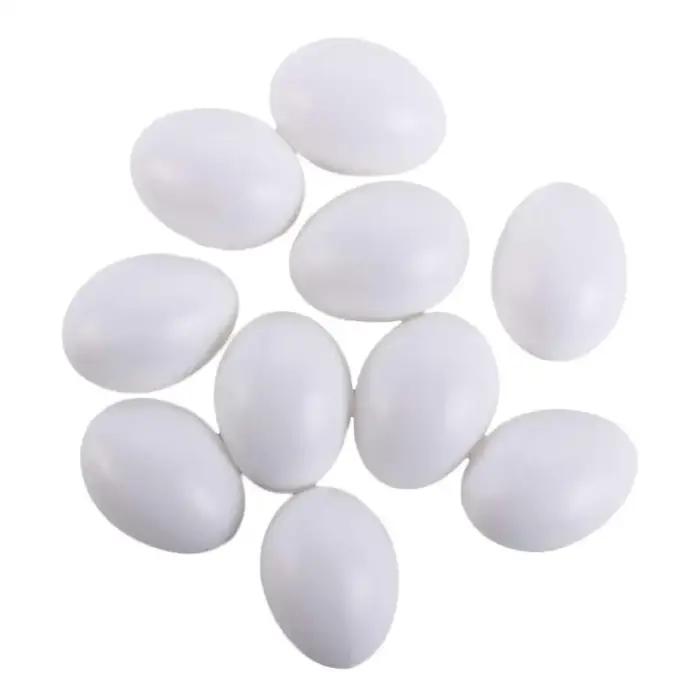 Lot de 10 œufs artificiels éducatifs pour la reproduction et la peinture DIY, fournitures de fête, œufs de Pâques factices