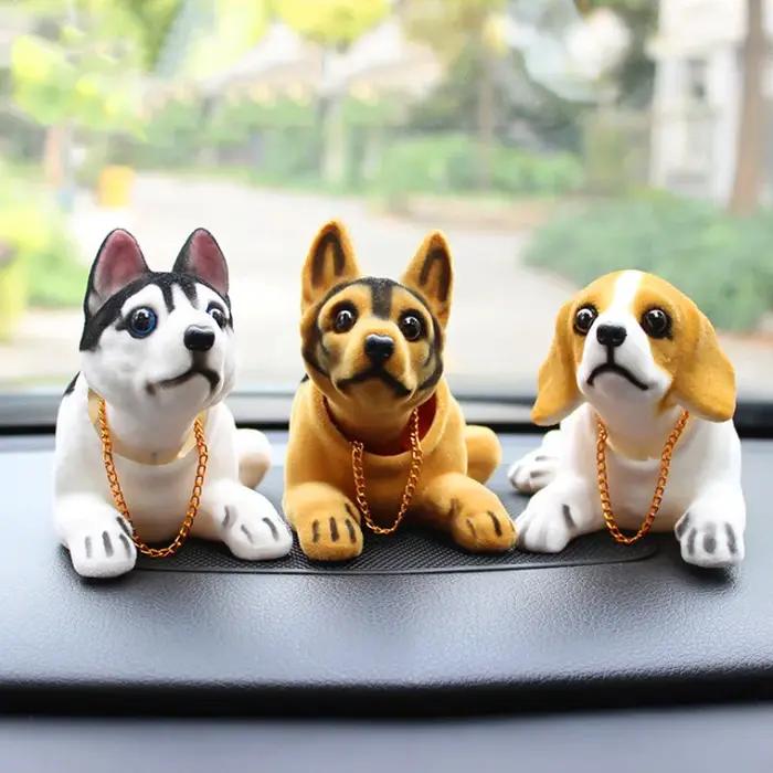 Poupée de voiture Husky Beagle Saint-Bernard Berger Shake Head Jouets Dashboard Décoration Intérieure Cadeau Créatif Occasions Spéciales