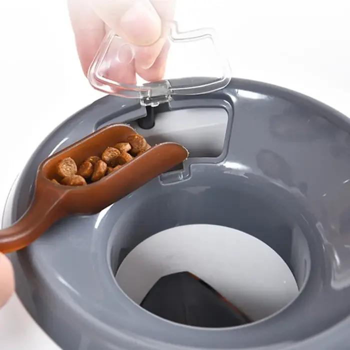 Lanceur de balles intelligent pour chiens avec distributeur de friandises, machine à récompenses alimentaires et balles de tennis pour petits chiens occasionnellement amusantes et instructives