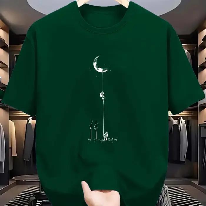 T-shirt à manches courtes et col rond pour hommes