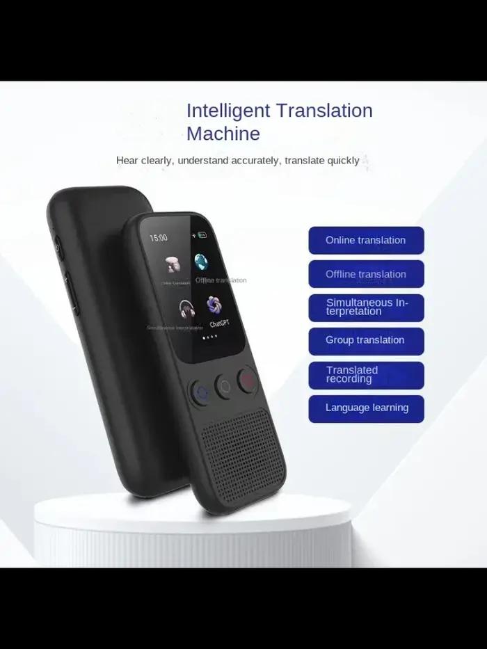 Traducteur intelligent S85 Pro 138 langues avec GPT AI et reconnaissance photo - Traduction en temps réel