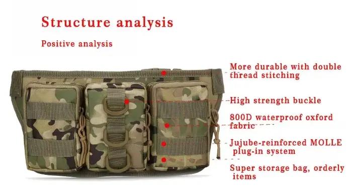 DulMen-Sac banane de randonnée, sacs de sport de chasse en plein air, escalade, camping, fan genic l
