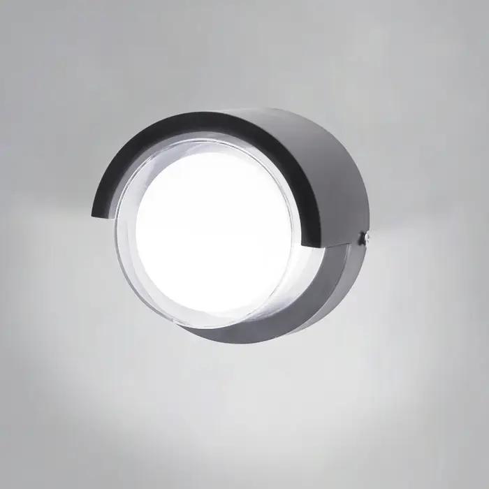 Applique Murale LED Noire Imperméable Conforme à la Norme IP65, Éclairage d'Extérieur, Idéal pour un